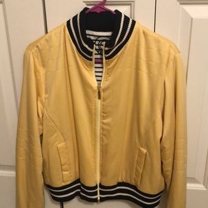 St John Knit Reversible Jacket Navy/Gold